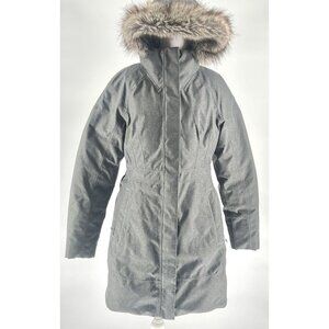 The North Face Womens Arctic Parka M Grey Waterproof Windproof Goose Down Coat